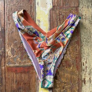 JANTHEE Berlin Bruna Bottom Paisley Print Bikini swim pool beach | Small